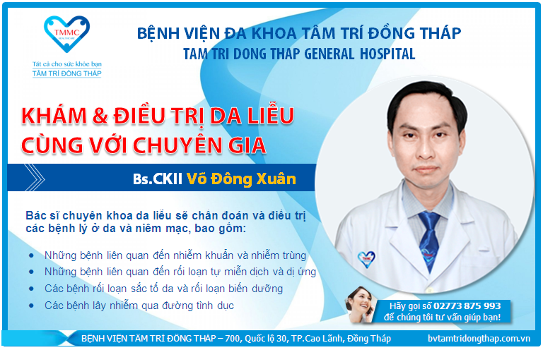 Phòng Khám Da Liễu – BS Võ Đông Xuân phòng khám da liễu Đồng Tháp - BS Võ Đông Xuân